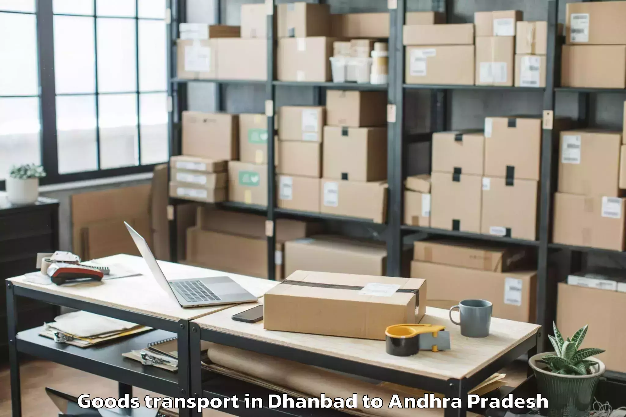 Book Your Dhanbad to Kamavarapu Kota Goods Transport Today